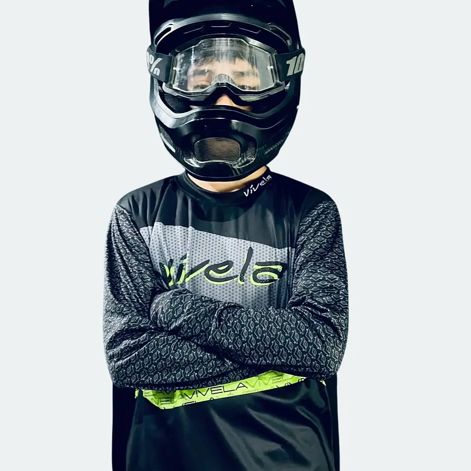 JERSEY TRICOTA MTB CICLISMO VÍVELA  IMPULSO NIÑOS 3