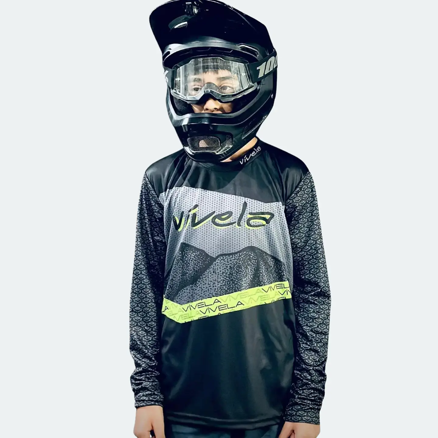 JERSEY TRICOTA MTB CICLISMO VÍVELA  IMPULSO NIÑOS 4