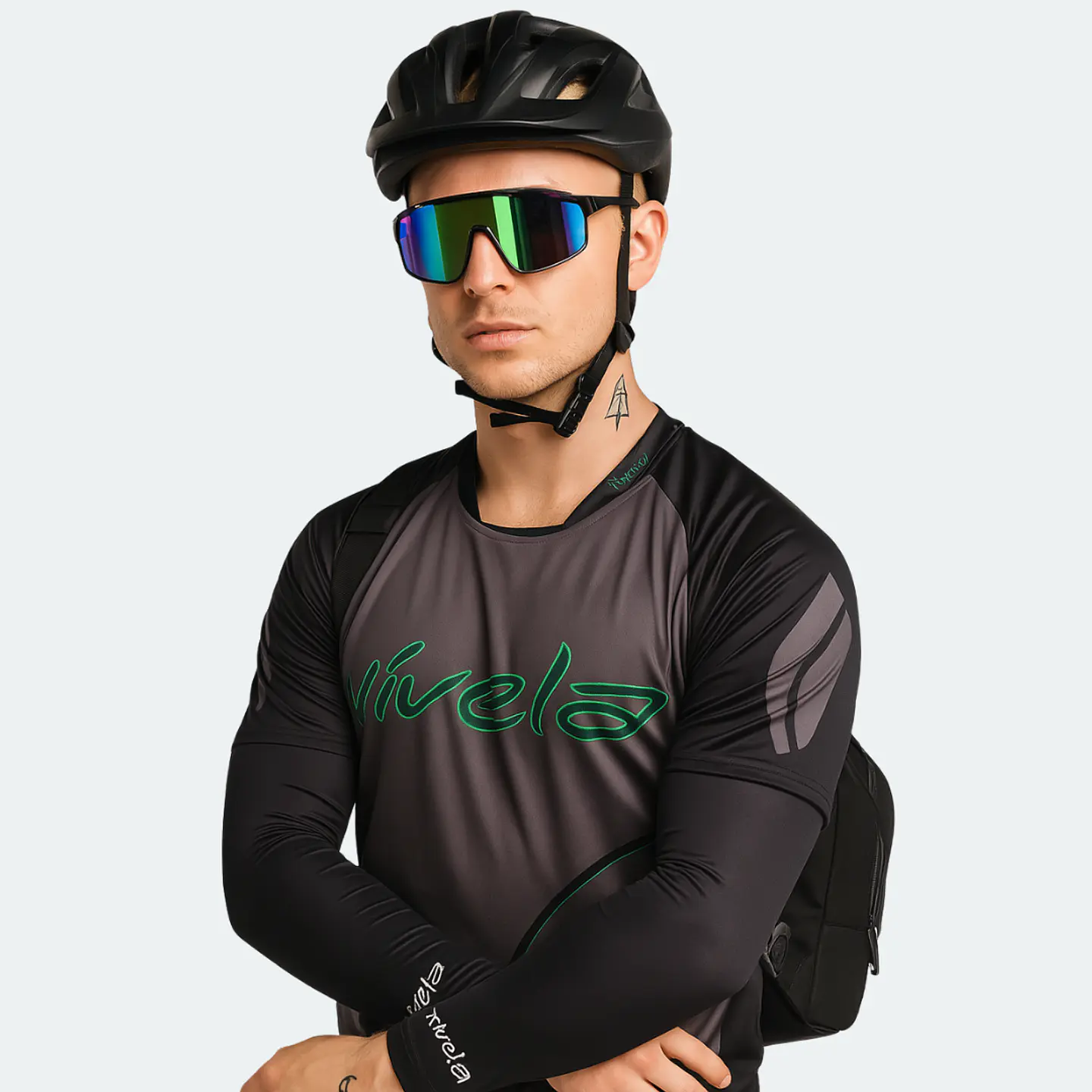 MANGUILLAS VÍVELA PROTECCIÓN UV DISEÑO FULL BLACK 4