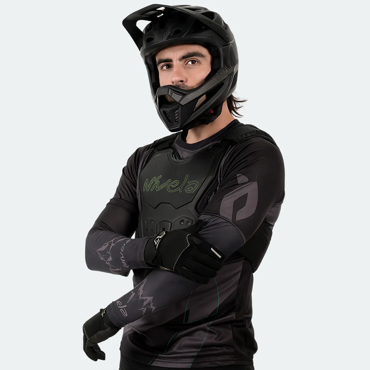 MANGUILLAS VÍVELA PROTECCIÓN UV DISEÑO MONTAÑA NEGRA 1