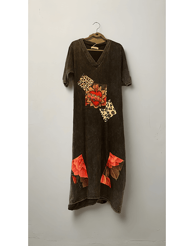 VESTIDO FLORENCIA NEGRO POCION