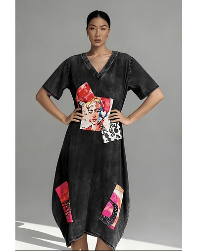 VESTIDO FLORENCIA NEGRO