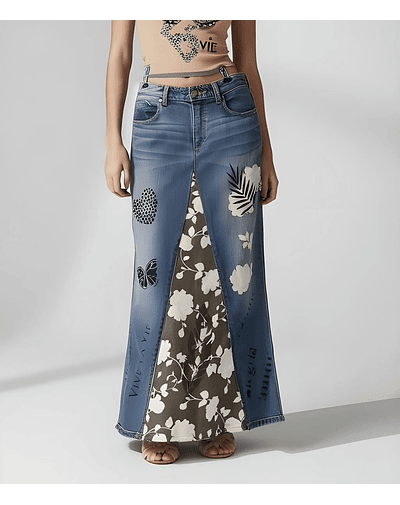 FALDA MILA AZUL COLORES