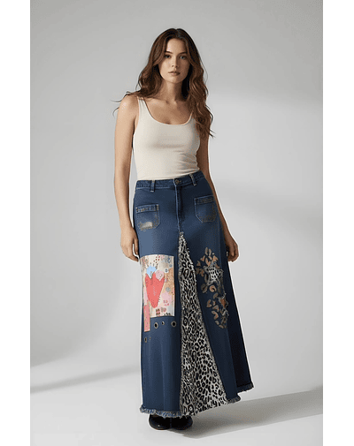 FALDA MILA AZUL COLORES