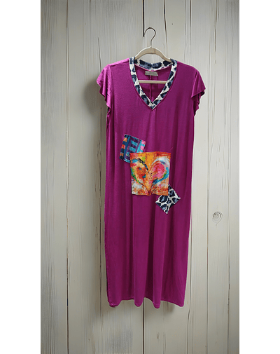 VESTIDO FLORENCIA MAGENTA