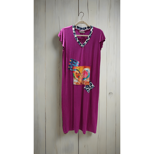 VESTIDO FLORENCIA MAGENTA