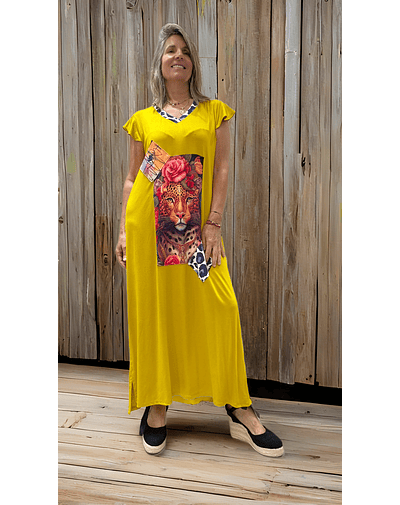 VESTIDO FLORENCIA AMARILLO