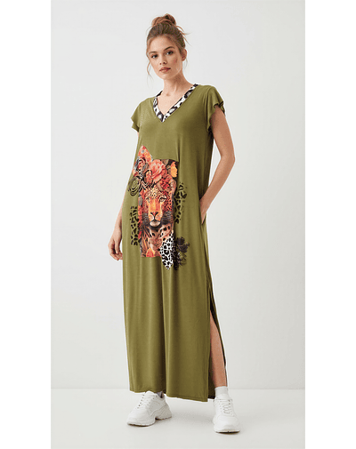 VESTIDO FLORENCIA OLIVA