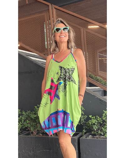 VESTIDO CANDELA PISTACHO