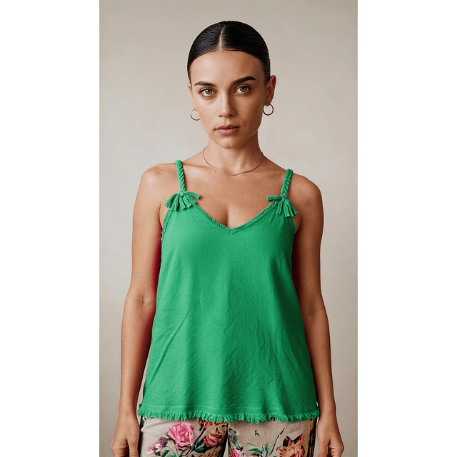 POLERA DE LINO VERDE