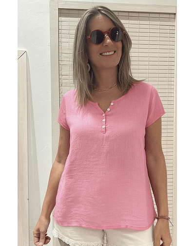 POLERA MIXTA ROSA
