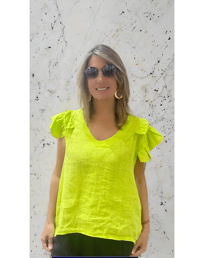 BLUSA LINO LIMÓN