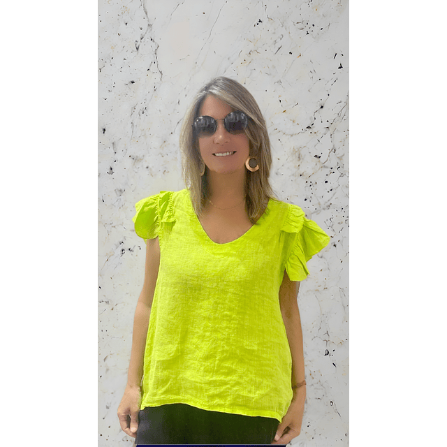 BLUSA LINO LIMÓN