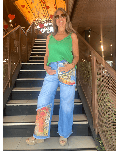 PANTALON BELEN BICOLOR