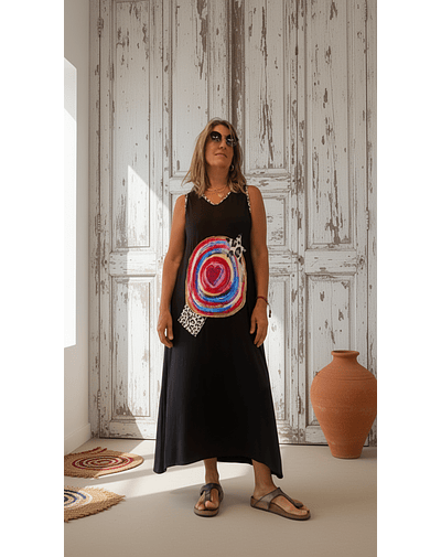 VESTIDO FLORENCIA NEGRO