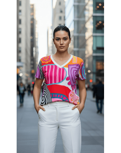 POLERA LARA COLORIDA 