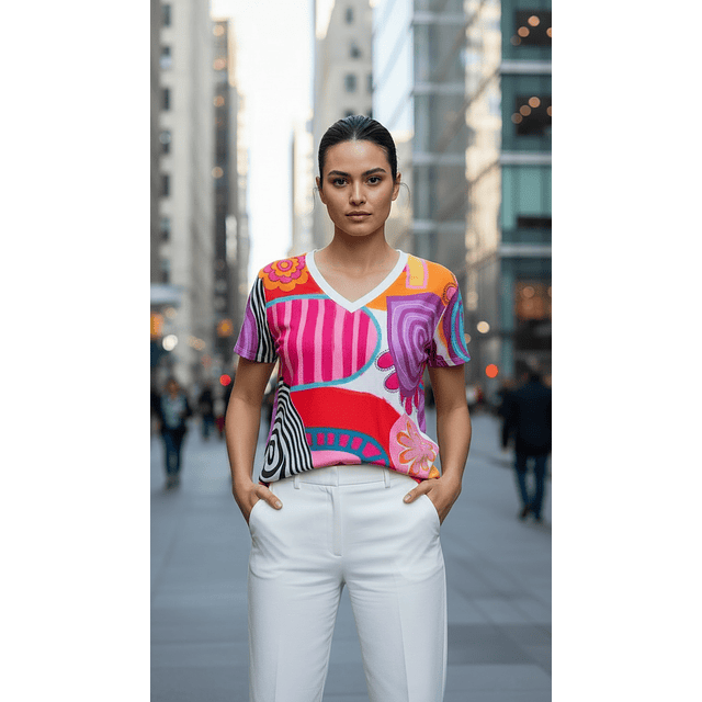 POLERA LARA COLORIDA 