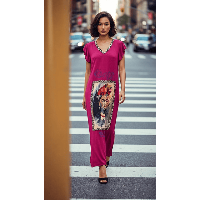 VESTIDO FLORENCIA MAGENTA