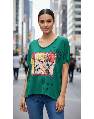 POLERA DOMINGA VERDE FRIDA