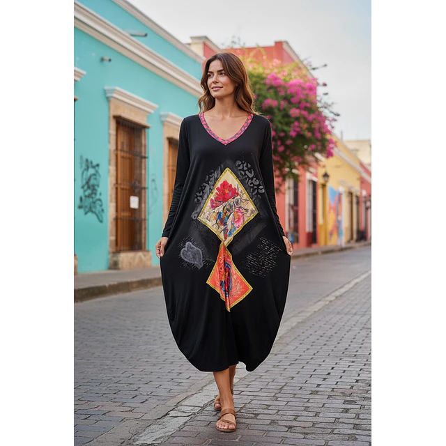 MAXI VESTIDO ISABELLA NEGRO  2