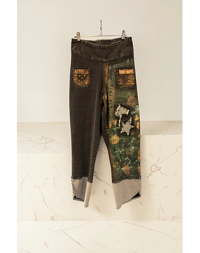 PANTALÓN IVONNE NEGRO VERDE