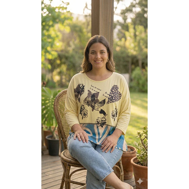 POLERA AURELIA ESTRELLAS