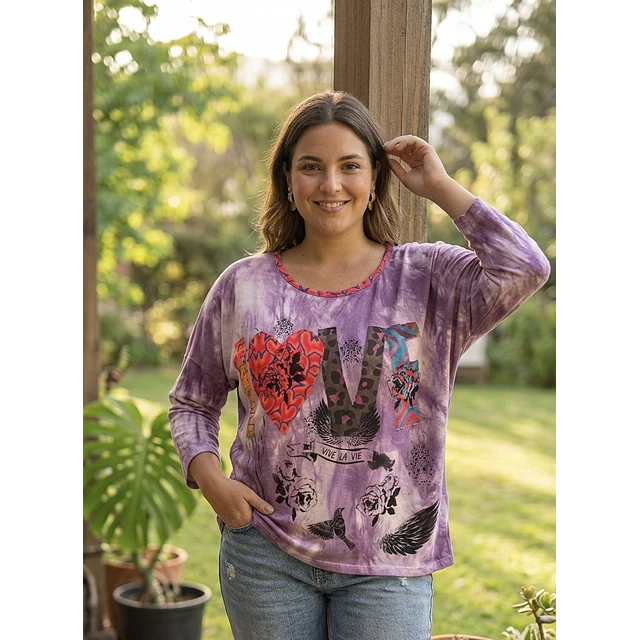 POLERA TIE LOVE 