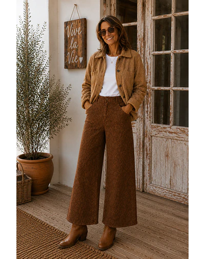 PANTALON GAMUZA CAFE