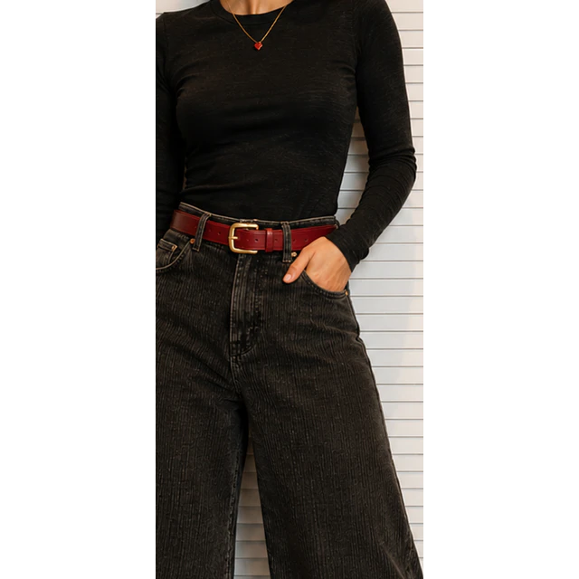 PANTALON COTELE NEGRO 2
