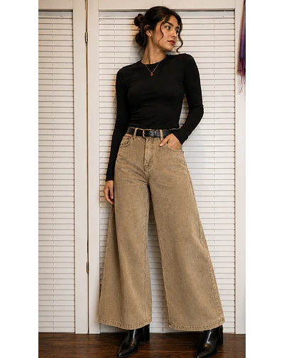 PANTALON COTELE TOSTADO