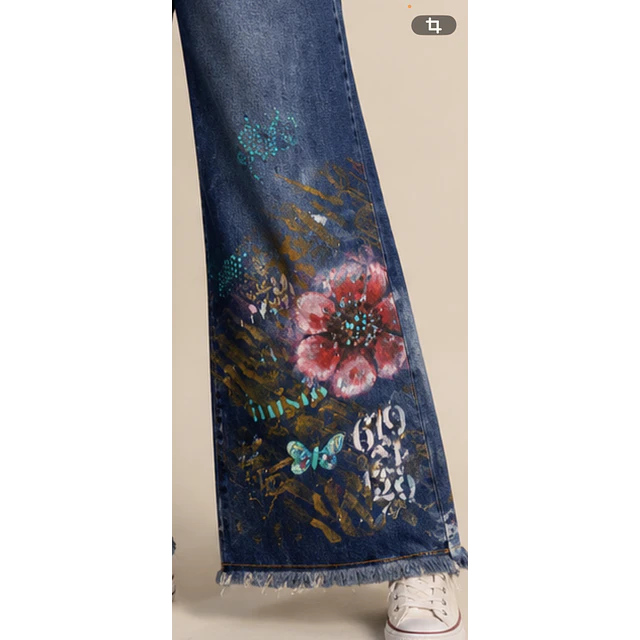 PANTALON BELEN FLOR ROJA 4