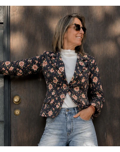 BLAZER COTELÉ FLOREADO