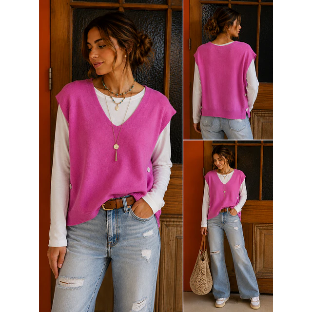 SWEATER MAITE FUCSIA 1