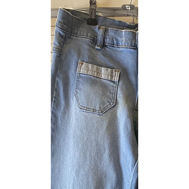 PANTALON PALAZZO  IVO CELESTE PATCH 2