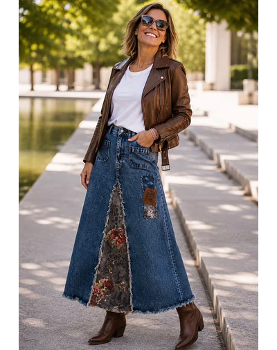 FALDA FLORENCIA AZUL