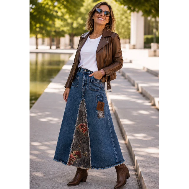 FALDA FLORENCIA AZUL