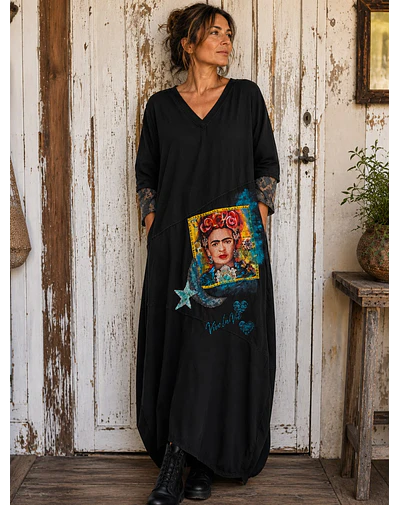VESTIDO FLORENCIA NEGRO 