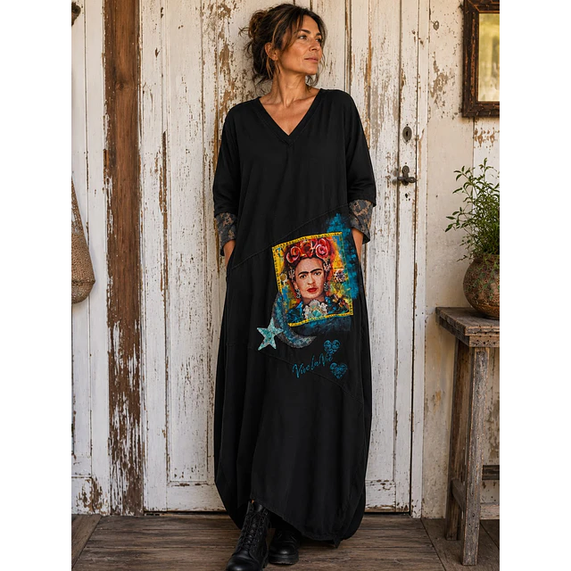 VESTIDO FLORENCIA NEGRO 