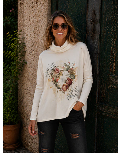 POLERÓN ELENA CORAZÓN ROSAS