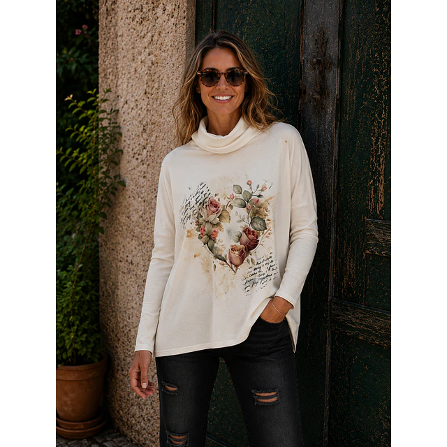 POLERÓN ELENA CORAZÓN ROSAS