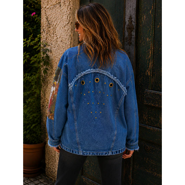 CHAQUETA PATCHWORK, FORRADA EN POLAR 2