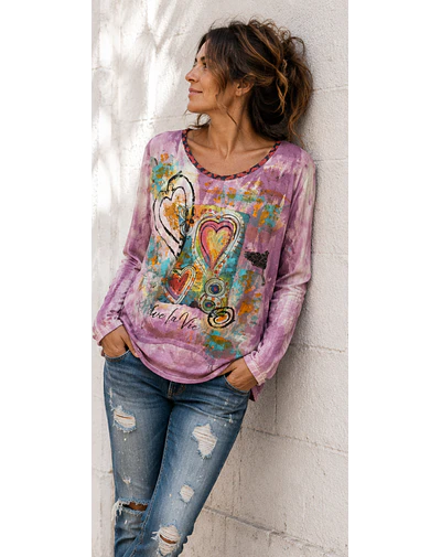 POLERA NACHA 2 CORAZONES