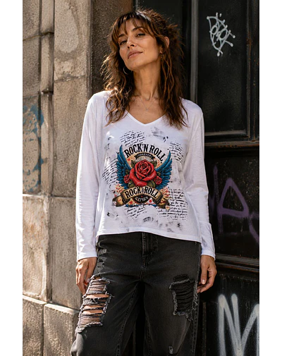 POLERA NACHA ROCK AND ROLL