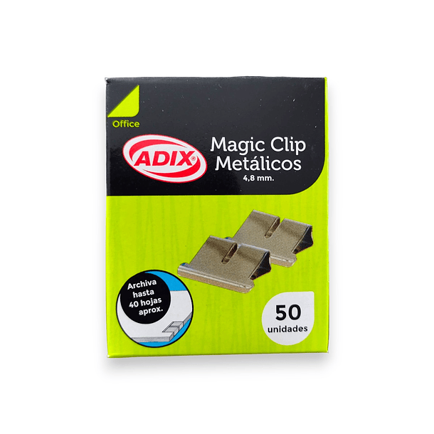 Magic Clip Metálicos 16x4,8mm (Medianos) ADIX