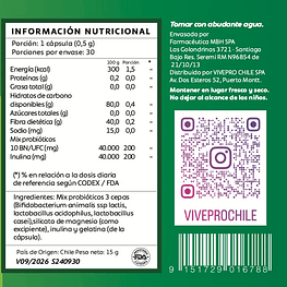 Flora Pro | Probioticos más Prebioticos| Vive Pro