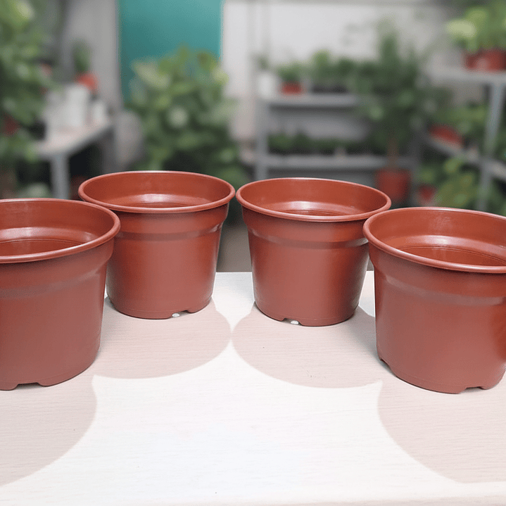 4 Maceteros lisos N15 1