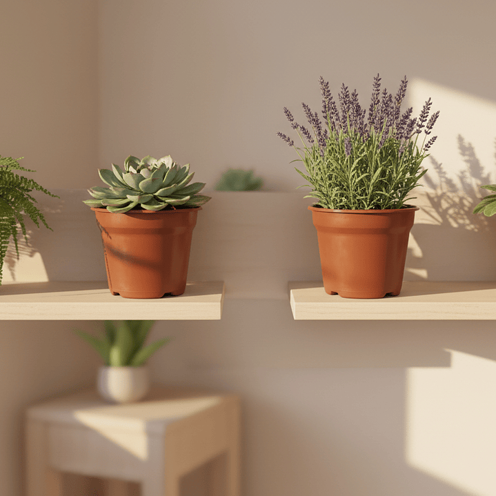 4 Maceteros lisos N15 2