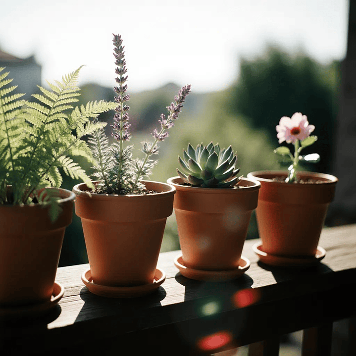 4 Maceteros lisos N15 4