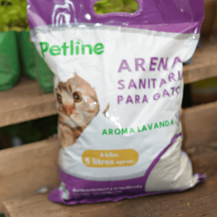 Arena Sanitaria Petline para Gatos  Aroma a Lavanda 1
