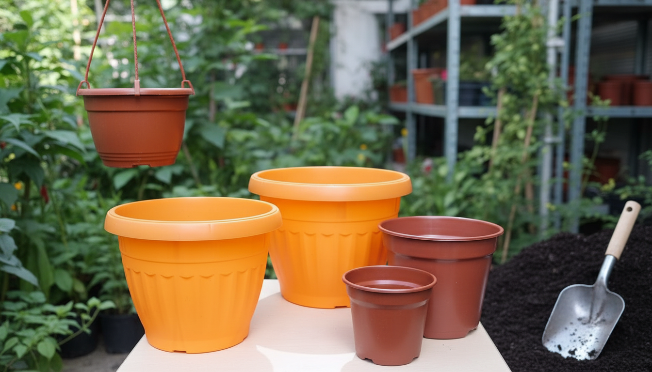 Guía completa para elegir maceteros plásticos: tamaños, usos y cómo combinarlos en tu jardín